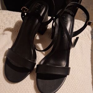 Elegant Black Strappy Heels